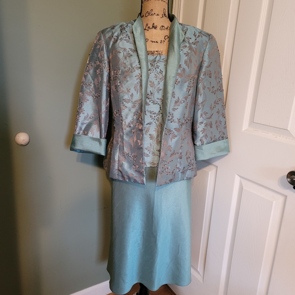 R&M Richards cocktail, special occasion 2 piece dress - Picture 3 of 16